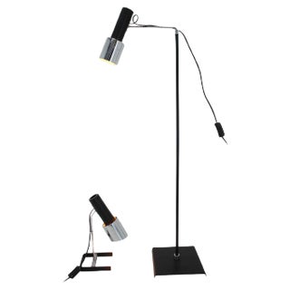 Mid-Century Floor and Table Lamps, 1960s, Set of 2 For Sale