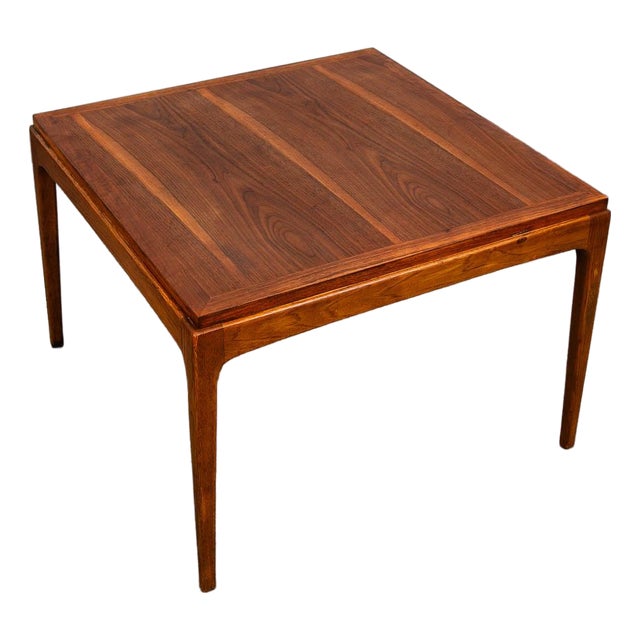 Mid Century Modern End Table Lane Side Walnut Vintage Square MCM Style 997-06 For Sale