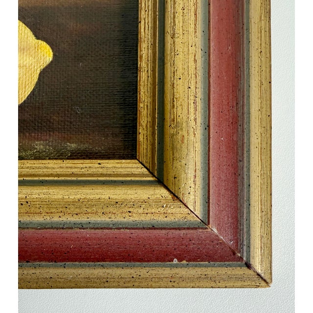 Vintage Fruit Still Life Oil Paintings, a Pair, Mid 20th Century For Sale - Image 4 of 12