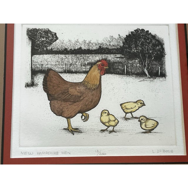 Vintage Original Hand Tinted Etchings by Lucius DuBose, a Pair For Sale In Columbia, SC - Image 6 of 12