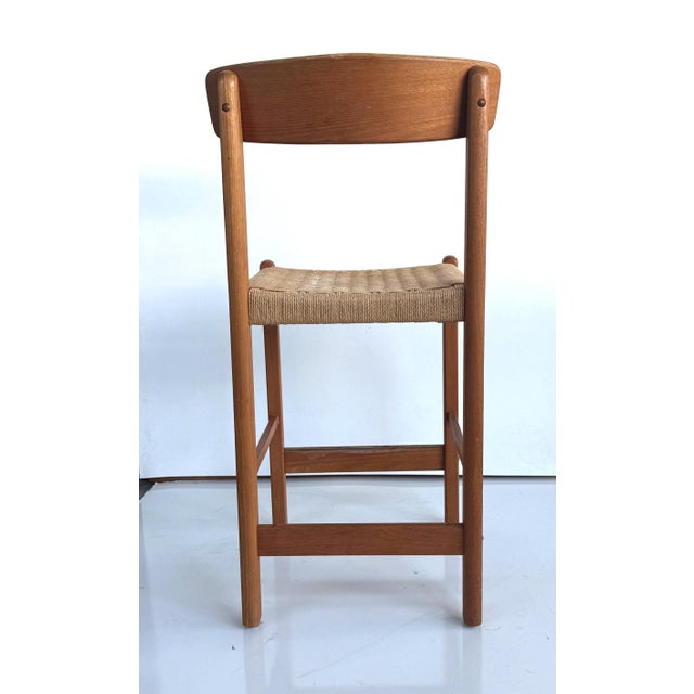 Late 20th Century Vintage Danish Modern Counter Stool For Sale - Image 5 of 10
