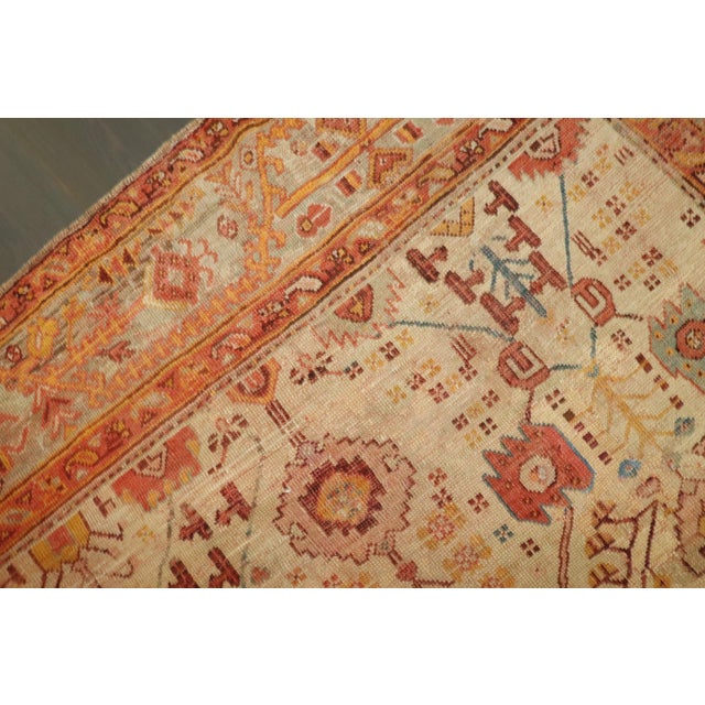 Late 19th Century Antique Zabihi Collection Turkish Oushak Rug - 8'2" x 9'10" For Sale - Image 9 of 10