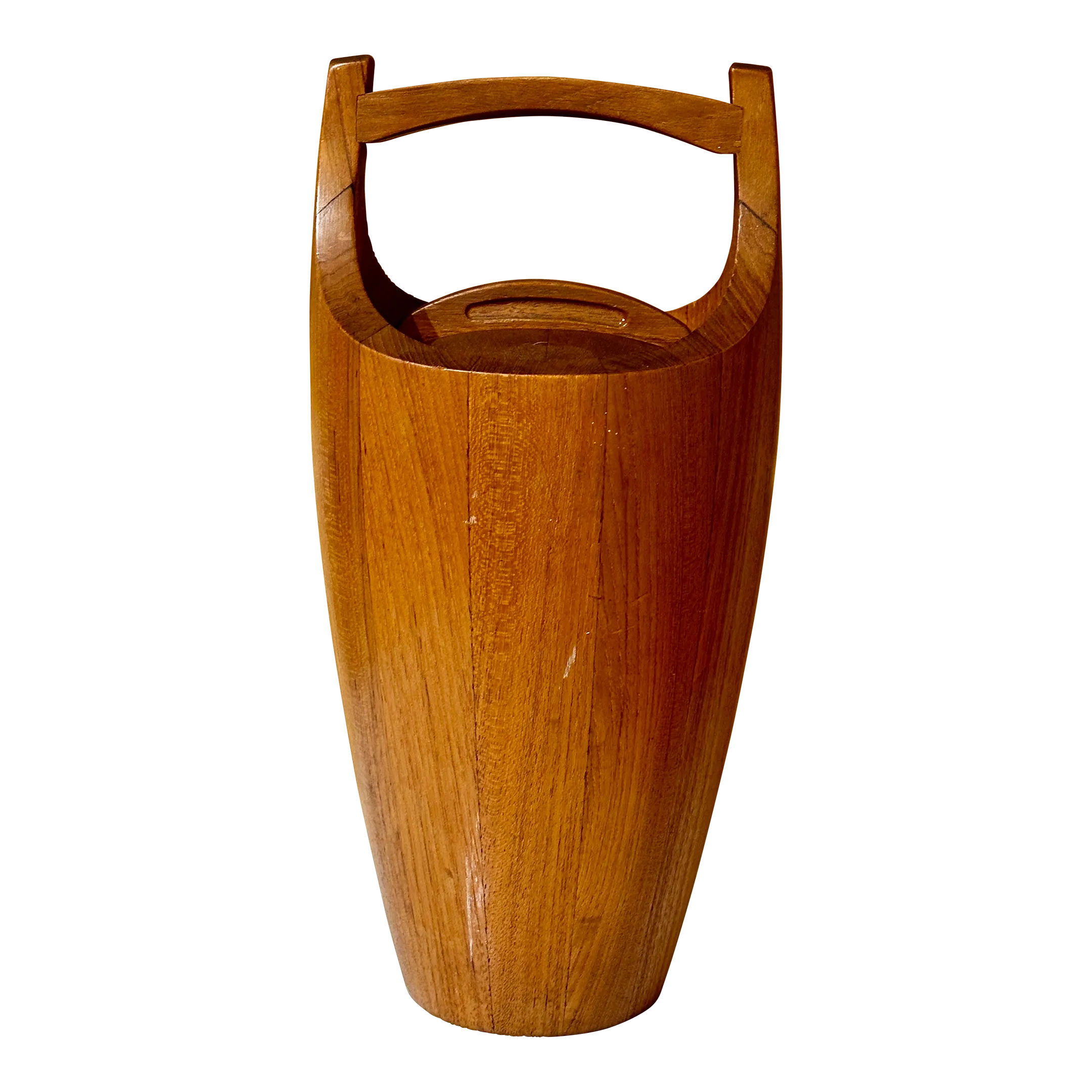 Vintage 1950s Dansk Teak Wood Ice Bucket - Jens H Quuistgaard