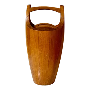 Vintage 1950s Dansk Teak Wood Ice Bucket - Jens H Quuistgaard Model No 810