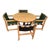 Mid-20th Century Round Oak Dinette and Four Chairs by Russell Wright for Conant Ball - Set of 5 For Sale