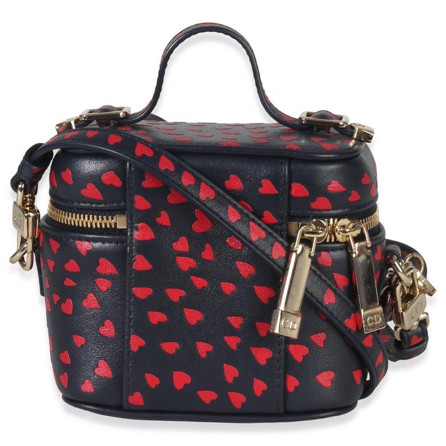 Christian Dior Blue Red Dioramour DiorTravel Micro Vanity Case For Sale - Image 4 of 9