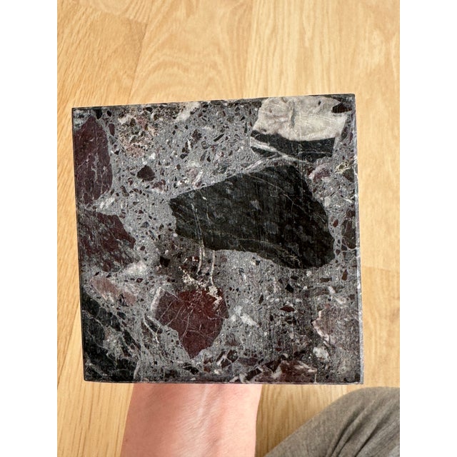 Stone Vintage Venus De Milo Statue on Brecciated Marble Base - 12.5" For Sale - Image 7 of 8