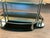 Mid-Century Modern 1980s Two Tiered Mirror and Chrome Vanity Tray Table For Sale - Image 3 of 7
