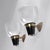 Elegant pair of Azucena LP5 wall sconces, designed by Ignazio Gardella in the 1950s. Glass shade, brass and dark metal...