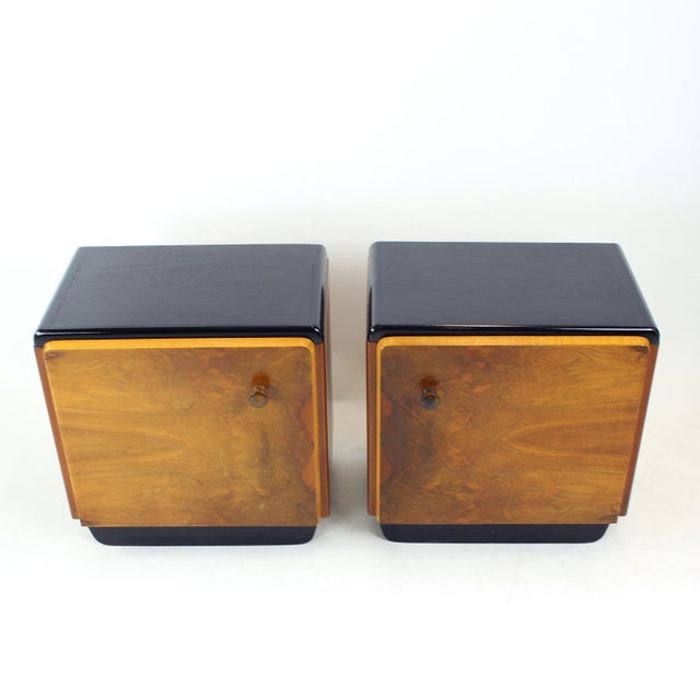 1930s Czechoslovak Bedside Tables from Up Závody, 1930s, Set of 2 For Sale - Image 5 of 15