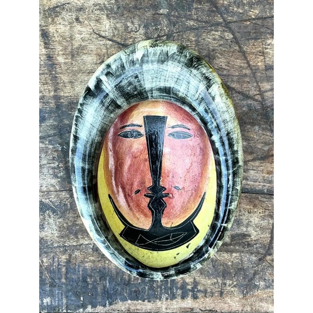 Sienna Vintage Mexican Ceramic Decorative Bowl For Sale - Image 8 of 12