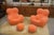 Textile Mamma Chairs with Ottomans by Gaetano Pesce, 1990s, Set of 4 For Sale - Image 7 of 8
