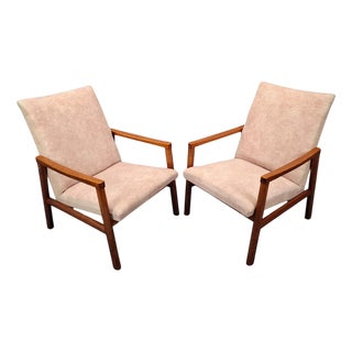 Mid-Century Modern Lounge Chairs, Czechoslovakia, 1970s, Set of 2 For Sale
