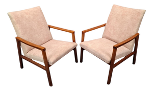 Mid-Century Modern Lounge Chairs, Czechoslovakia, 1970s, Set of 2
