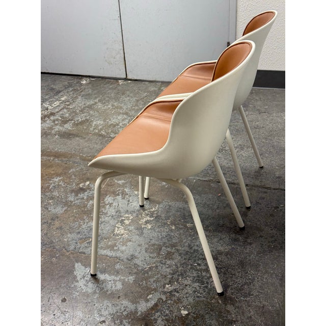Design Plus Gallery presents a Pair of Hyg Side Chairs by Simon Legald for Normann Copenhagen. The Hyg chair has a molded...