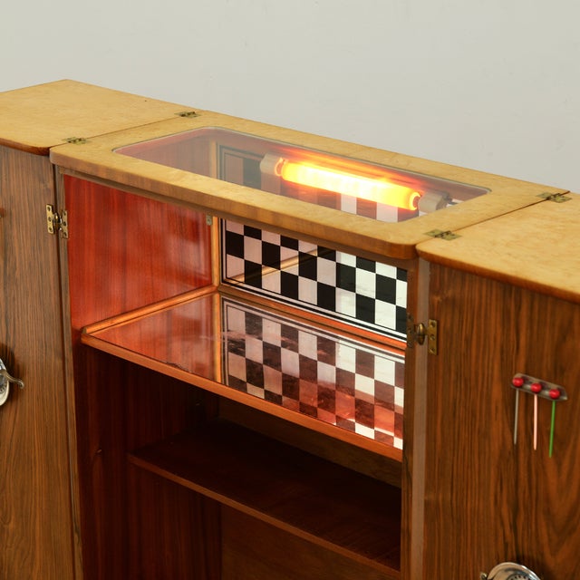 1960s Teak English Dry Bar Liquor Cabinet For Sale - Image 18 of 18