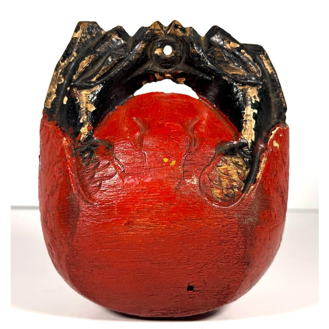 Early 20th Century Japanese Carved Wood Mokugyo Fish Drum For Sale - Image 5 of 10