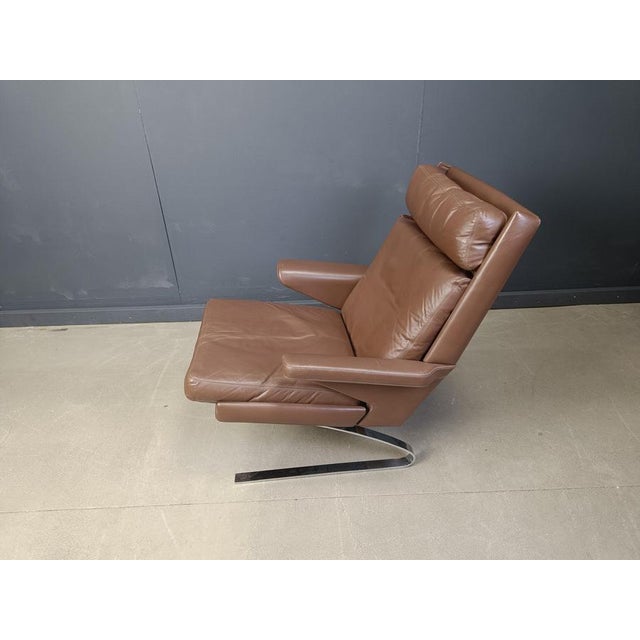 Brown Swing Lounge Chair by Reinhold Adolf and Hans-Jürgen Schräpfer for Cor, 1970s For Sale - Image 8 of 15
