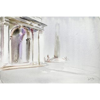 Carlo Ravagnan, View of Venice, 1980, Watercolor For Sale
