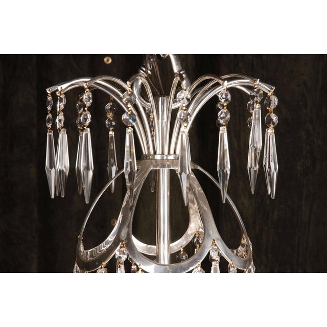 Swedish Empire Chandelier in Crystal For Sale - Image 9 of 11