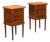 Neoclassical Style Bedside Tables in Mahogany, Set of 2 For Sale