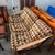 Vintage Italian Checkered Sofa With Leather Straps For Sale In Los Angeles - Image 6 of 7