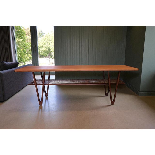 Wood Teak Coffee Table with Y-Shaped Legs by Kurt Østervig, 1960s For Sale - Image 7 of 18