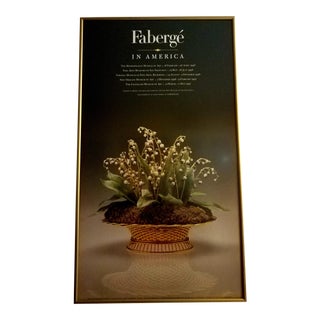 1996 Faberge Exhibit Poster, Framed For Sale