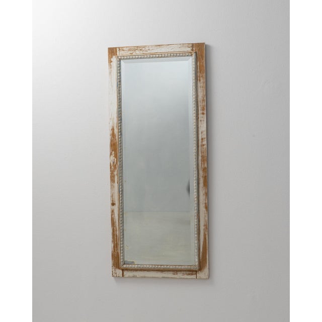 19th Century France Cream Wood Mirror For Sale In Greensboro - Image 6 of 11