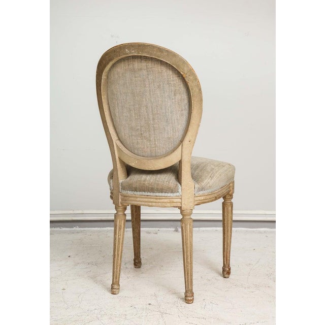 Vintage Louis Xvi, Style Painted Dining Room Chairs - Set of Six For Sale In New York - Image 6 of 13