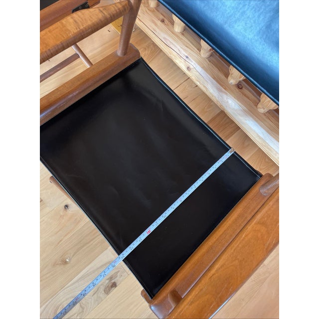 Stunning!! Set of two This listing is for both These are absolutely beautiful director chairs! Made from real leather...