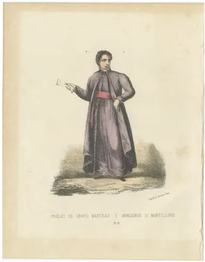 Prélat De Grand Manteau, 1862, Lithograph