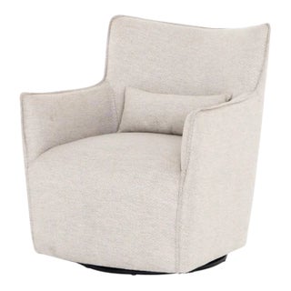 Four Hands Kimble Swivel Chair, Noble Platinum For Sale