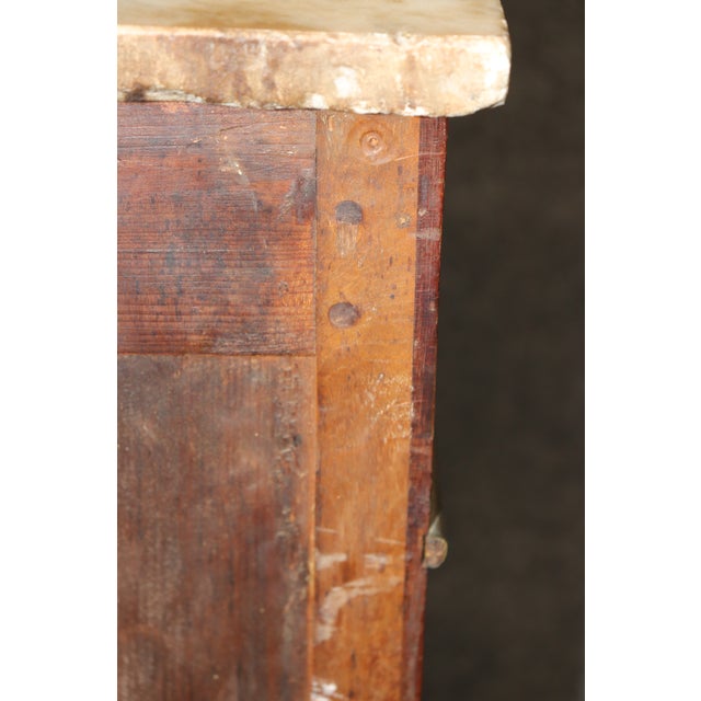 Antique 19th Century French Louis XVI Style Bronze Mounted Marble Top Commode For Sale In Philadelphia - Image 6 of 16
