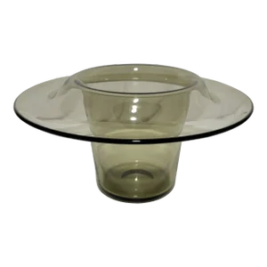 1950s Saara Hopea for Nuutajärvi Notsjo "Hattu" Art Glass Vase