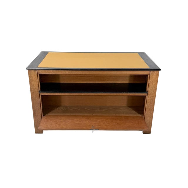 Brown Art Deco Modernist Free-Standing Desk by J.A. Muntendam for L.O.V. Oosterbeek, 1920s For Sale - Image 8 of 18
