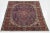 Vintage Tabriz Hand-knotted Wool Rug with a blue field. This rug has multicolor accents in an all-over floral motif. This...