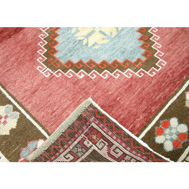 1960s Turkish Oushak Rug For Sale - Image 4 of 7