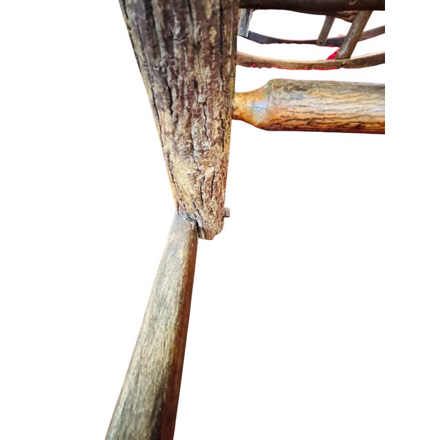 Vintage Classic American Rustic Log Rocking Chairs, a Pair For Sale - Image 10 of 11