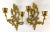 Wonderful pair of vintage ornate solid brass double candle wall sconces. Ready to hang. Circa 1970s/1980s. Very Nice...