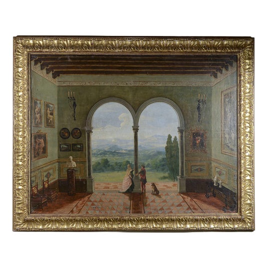 Painting, View, 1900s, Oil on Canvas For Sale