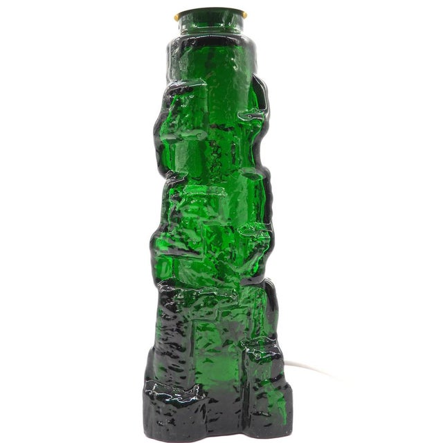 1960s Glass Table Lamp by P. Kedelv for Reijmyre, 1960s For Sale - Image 5 of 15