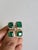 Set in 18k Gold, 6.70 Carats, Natural Zambian Emerald & Diamonds Cluster Ring, Size 6 For Sale - Image 4 of 11