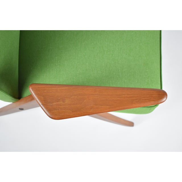 Bunny Armchair in Green Fabric, 1960s For Sale - Image 11 of 18