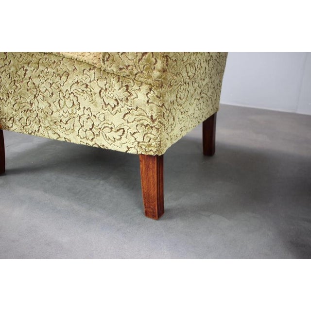 Czechoslovak Lounge Chairs with Curved Wooden Armrests by Jindřich Halabala, 1950s, Set of 2 For Sale - Image 16 of 18