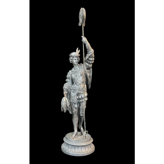 Silver Spelter Statues For Sale - Image 4 of 9