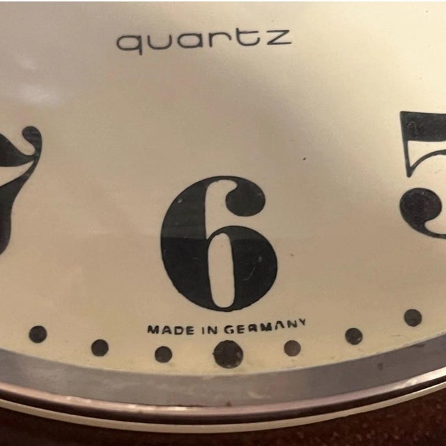 Wall Clock in Ceramic from Junghans, Germany, 1970s For Sale - Image 4 of 5