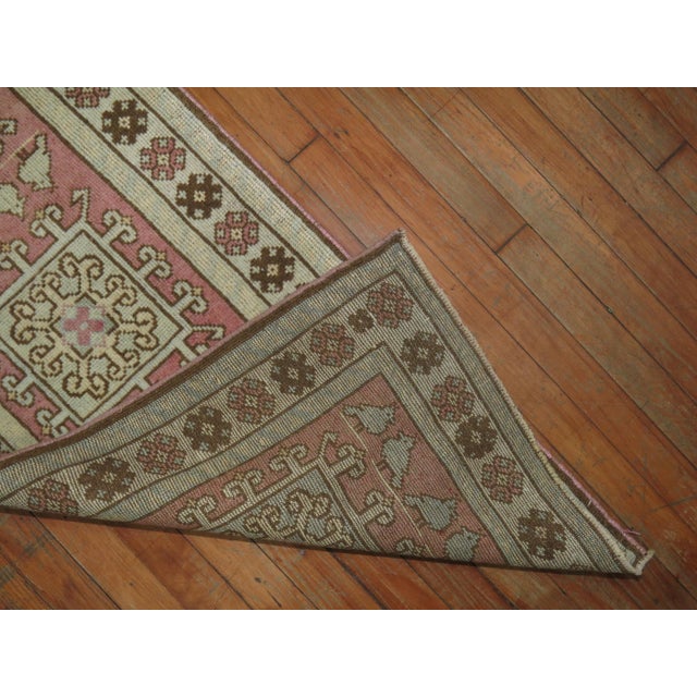 Mid-Century Modern Narrow Turkish Anatolian Runner For Sale - Image 3 of 6