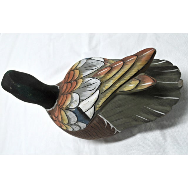 Wood Indonesian Decoy Duck For Sale - Image 7 of 9