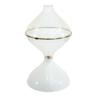 1970s Space Age Acrylic Teardrop Shape Standing Terrarium Floor Planter For Sale